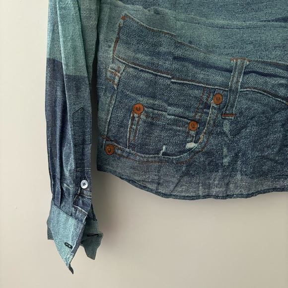 cavalli blouse denim pattern - Picture 11 of 11